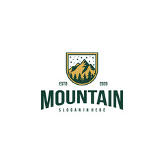 Mountain logo icon vector design template