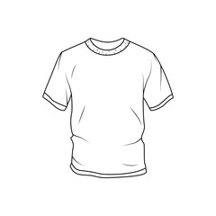 t shirt vector isolated on white background