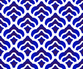blue and white Chinese pattern