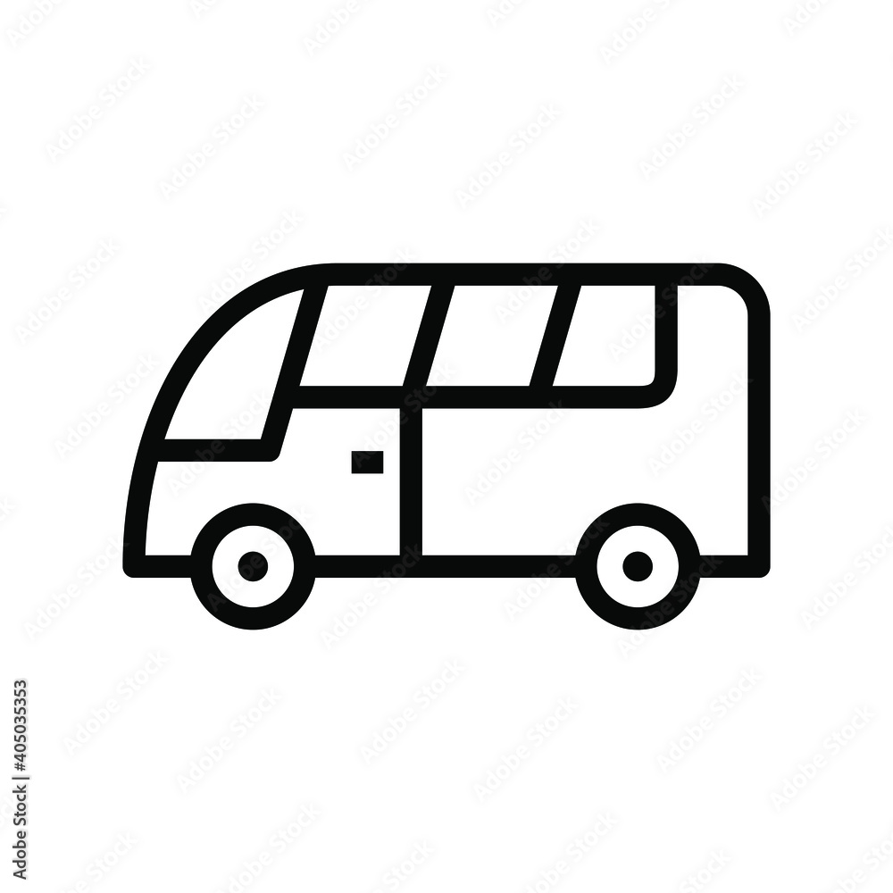 Canvas Prints bus icon