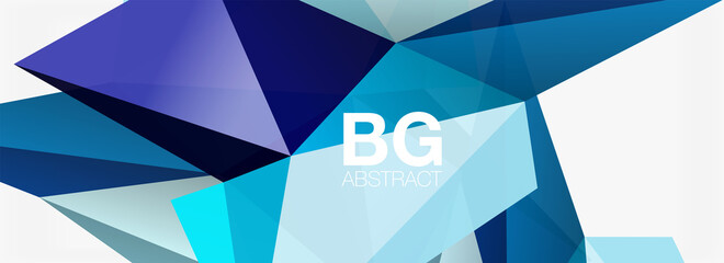 3d mosaic abstract backgrounds, low poly shape geometric design