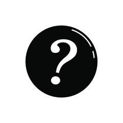 Icon vector graphic of question mark set