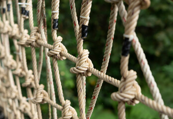 Braided rope into a bridge