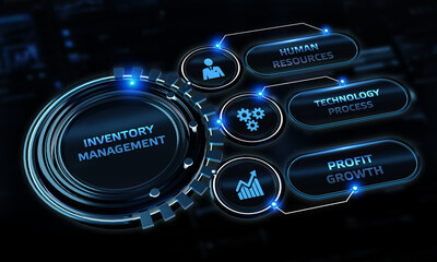 Business, Technology, Internet and network concept. Enterprise Resource Planning  Corporate Company Management .