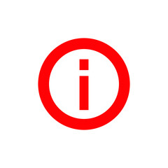Icon vector graphic of information mark circle, good fortemplate