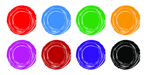 set of colorful plastic caps