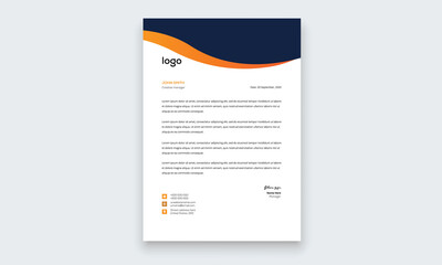 Elegant business style  letterhead template design for your project design, Vector illustration.