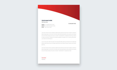 Elegant business style  letterhead template design for your project design, Vector illustration.