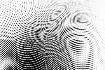 Abstract monochrome grunge halftone pattern. Soft light spots	