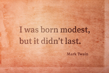 born modest Twain