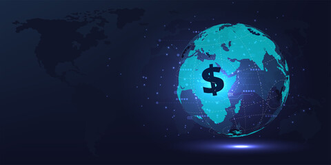 Financial technology concept(FinTech).