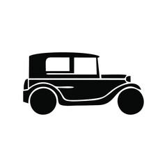 car old retro logo design creative idea