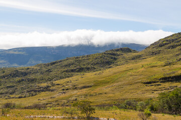 The beautiful campos rupestres in the Serra do Cipó National Park in Minas Gerais, Brazil