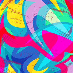 Fototapeta premium abstract color pattern in graffiti style Quality illustration for your design