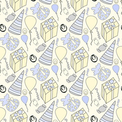 Christmas seamless pattern illustration for your design