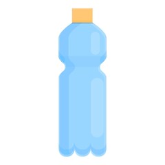 Biodegradable plastic bio bottle icon. Cartoon of biodegradable plastic bio bottle vector icon for web design isolated on white background