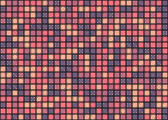 Abstract Geometric Pattern generative computational art illustration