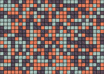 Abstract Geometric Pattern generative computational art illustration