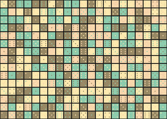 Fototapeta premium Abstract Geometric Pattern generative computational art illustration