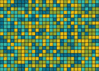 Abstract Geometric Pattern generative computational art illustration