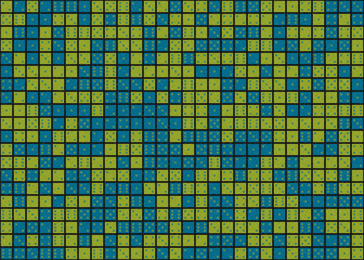 Abstract Geometric Pattern generative computational art illustration