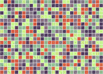 Abstract Geometric Pattern generative computational art illustration