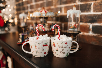 christmas cookies in a cafe