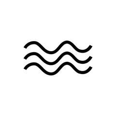 Abstract water icon on white background.