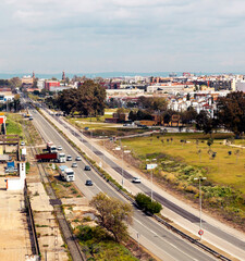 Houses in the cityscape of Seville