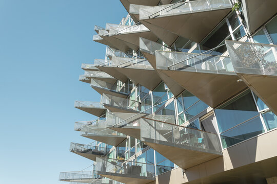 Brutalist White concrete building