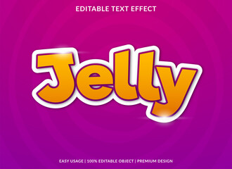 jelly text effect with bold style use for product brand and business logo 