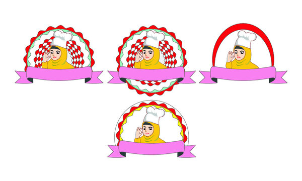 Hijab Cheft Sticker Template