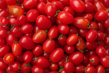 Red ripe organic tomato background