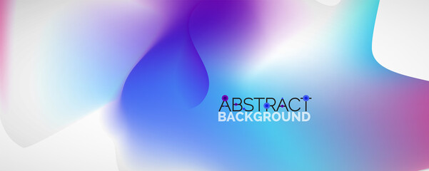 Fluid color gradient abstract background, trendy colorful wallpaper. Vector illustration for placards, brochures, posters, banners and covers