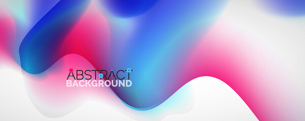 Fluid color gradient abstract background, trendy colorful wallpaper. Vector illustration for placards, brochures, posters, banners and covers