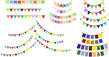 可愛いガーランドフラッグセット © foolchico
