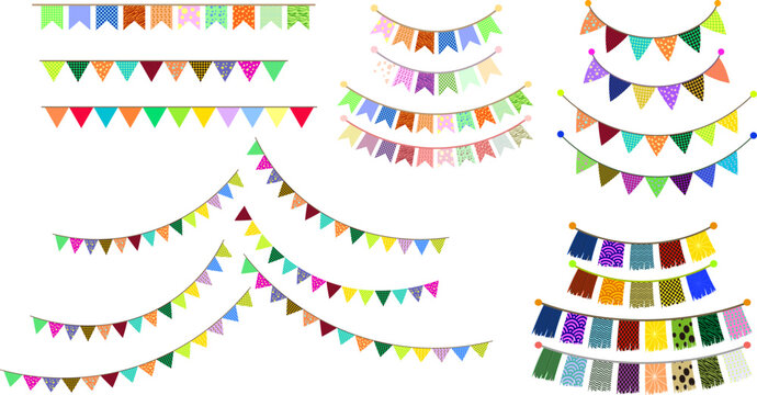 可愛いガーランドフラッグセット
