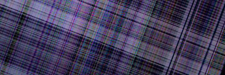 dark abstract digital background: damaged screen matrix with interference of monitor and camera matrices