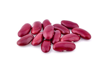 red beans isolated on the white background