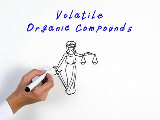 Business concept about Volatile Organic Compounds with phrase on the page.