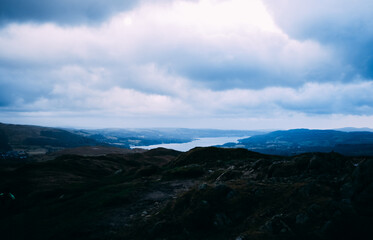 Fototapeta na wymiar Mountains in the Lake District, England. 