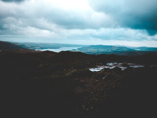 Mountains in the Lake District, England. 