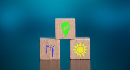 Obraz premium Concept of green energy