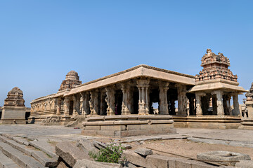 Ancient stone made Viththala temple in Hampi, Karnataka, India.