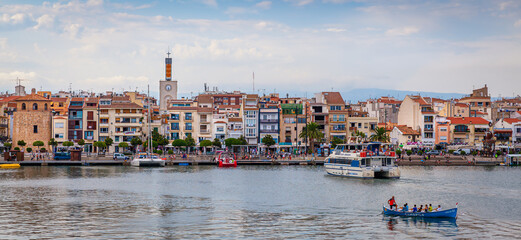 Fototapeta na wymiar Cambrils is a coastal town near Salou, in the province of Tarragona, Catalonia.