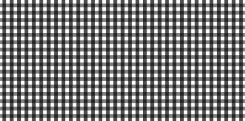 Horizontal black and white Gingham pattern Texture from rhombus/squares for - plaid, clothes, shirts, dresses, paper, bedding, blankets, quilts and other textile products. Vector illustration