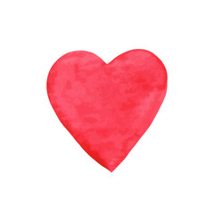 watercolor heart isolated on white background. design for holiday greeting card and invitation of the wedding, Valentine's day, Mother's day and Birthday