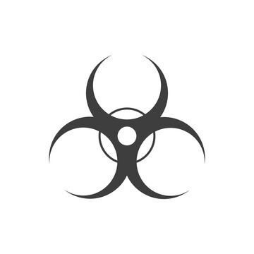 biohazard icon on white background. Vector EPS10