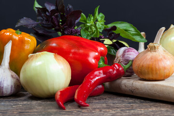 details of hot peppers for food