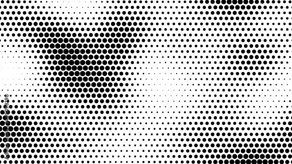 Poster halftone noise. pattern. abstract dotted background. texture of black dots. monochrome gradient back